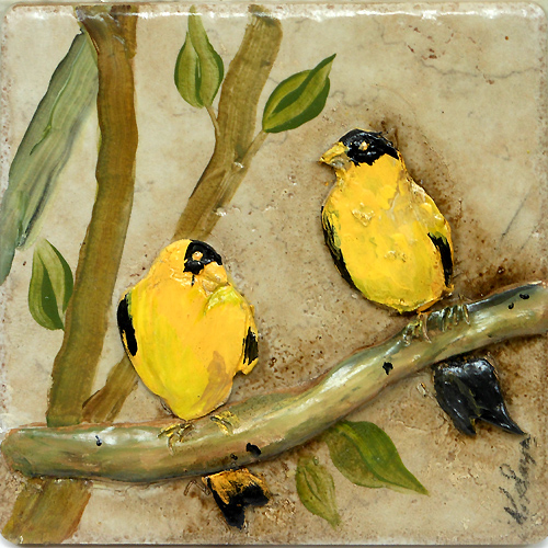 Two Yellow Birds